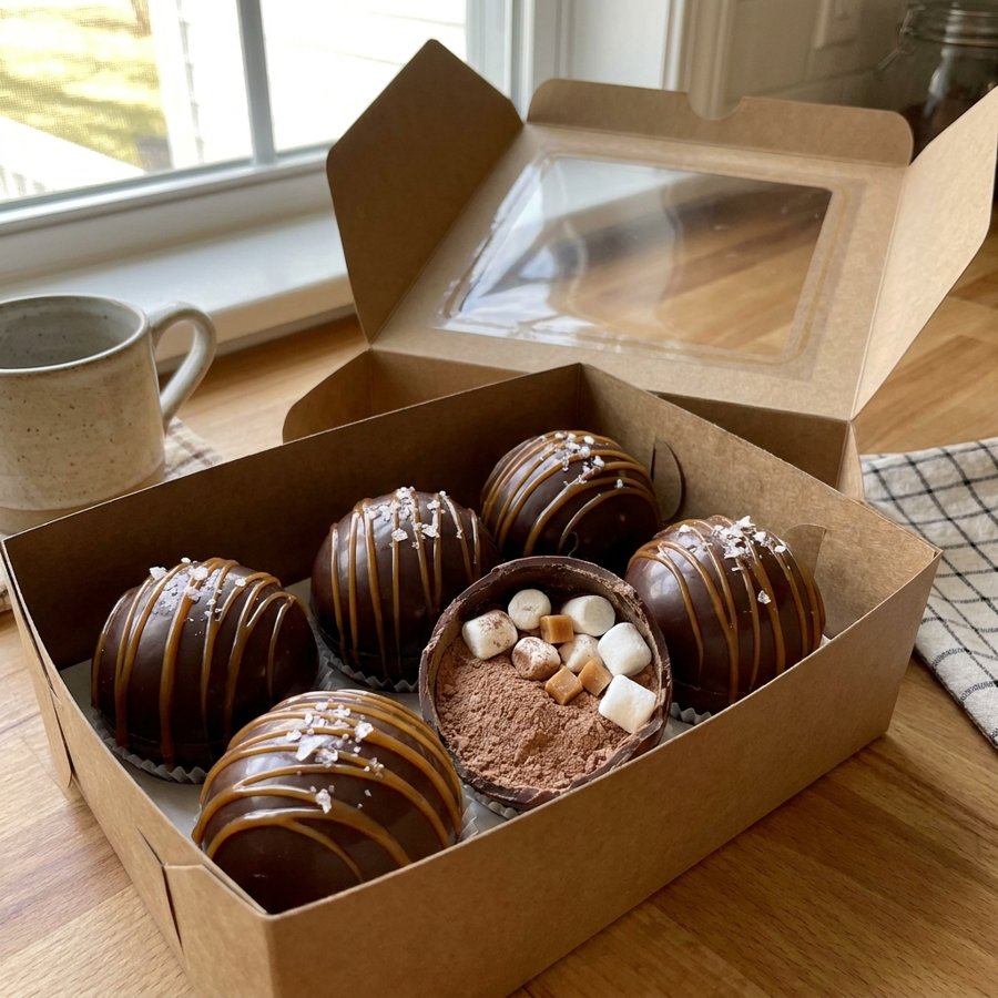 Bombas de caramelo salgado