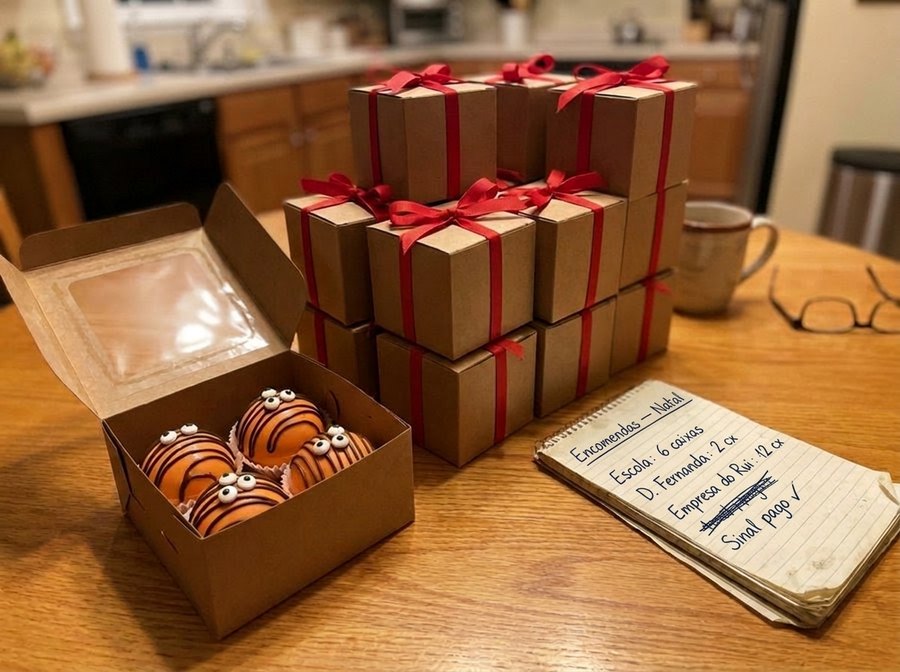 Bombas de chocolate por encomenda
